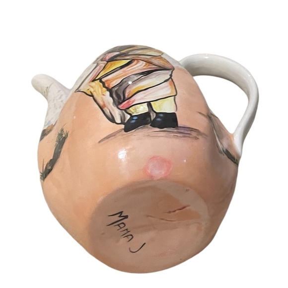 Vintage Pair Of MAMA. S Hand Painted Ceramic Jug - Picture 7 of 12